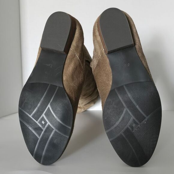 Array Womens Norwalk Taupe Suede Slouchy Mid-Calf Boots Size 6.5W - Picture 7 of 8